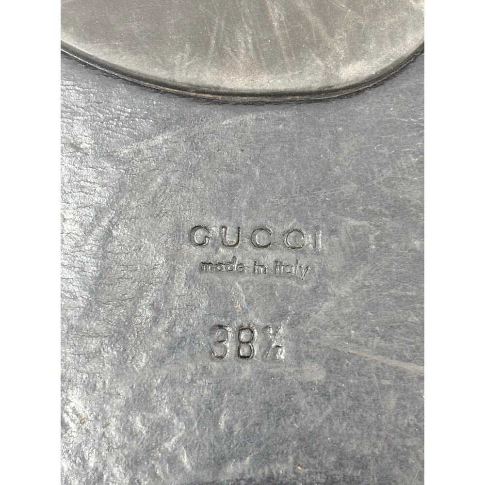 Gucci Inerlocking GG Web Stripe Thong Flat Sandal Slides EU 38.5 - Picture 7 of 7